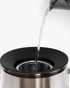 Teiera in vetro con scaldino 1,5 L