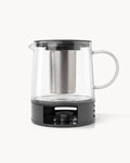 Teiera in vetro con scaldino 1,5 L