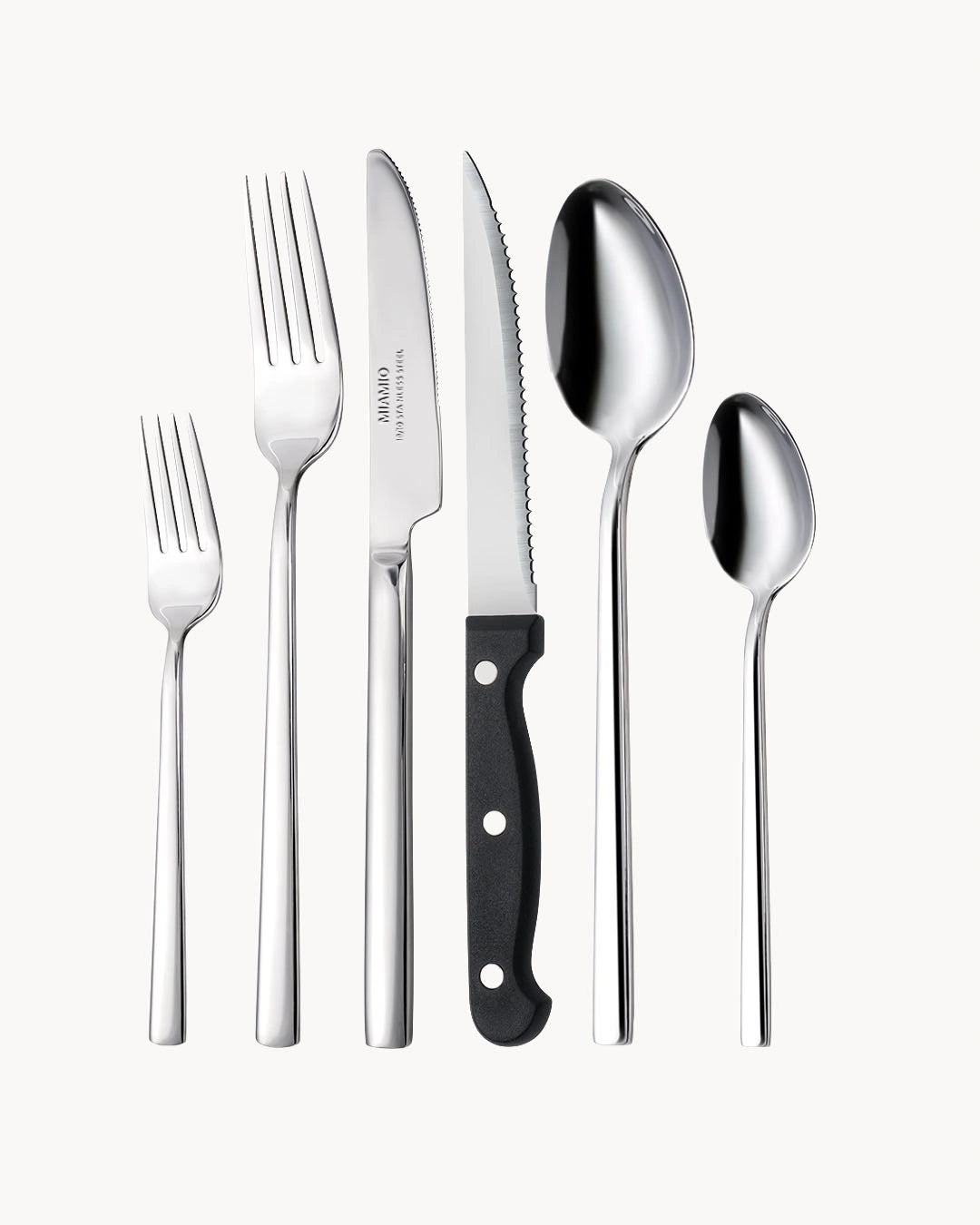 Set di posate argento in acciaio inox 18/10