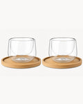 Bicchieri da cappuccino a doppia parete Lagoa, set da 2, 180 ml