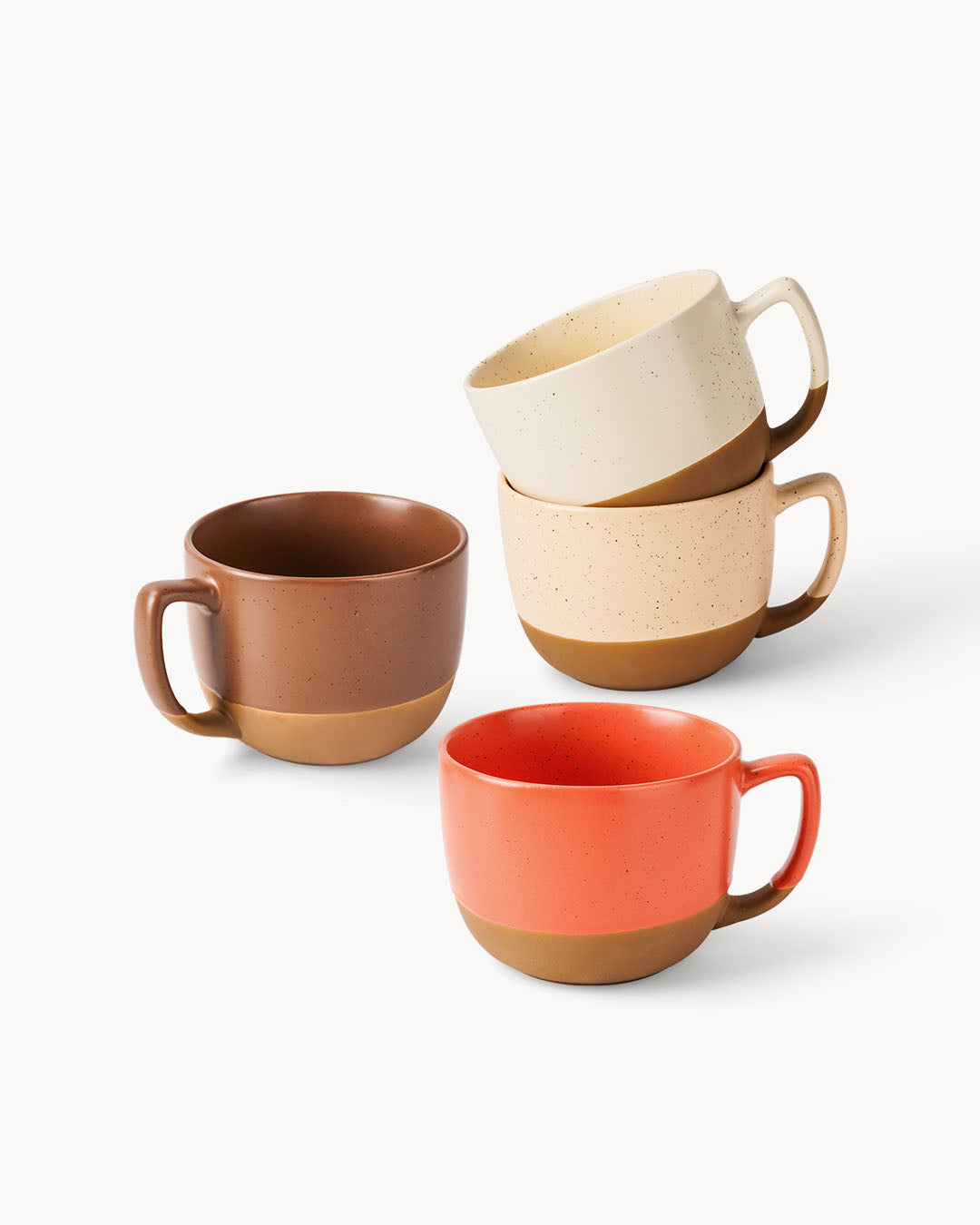 Miamio Kaffeetassen Aura 4er Set Keramik 450ml