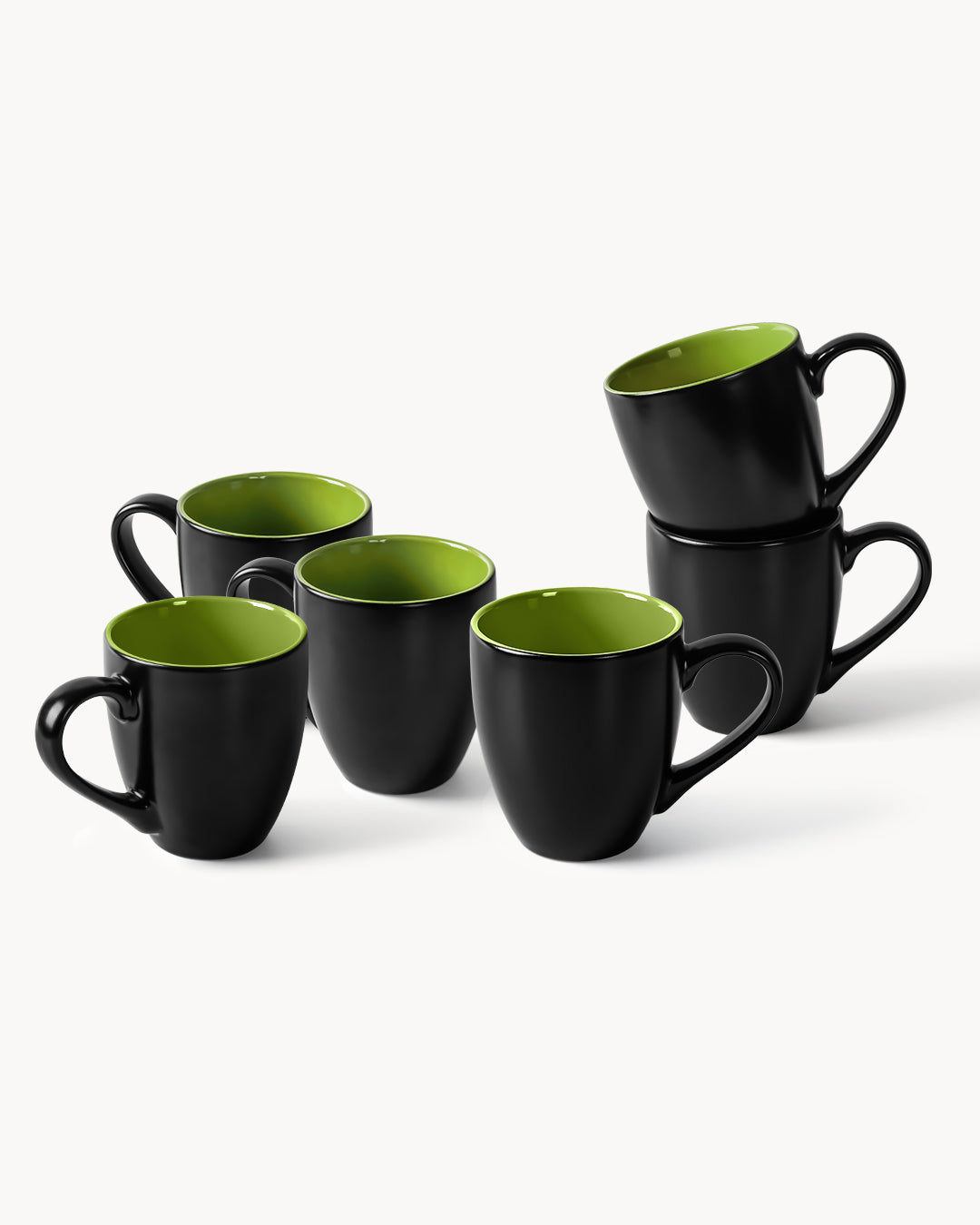 Miamio Kaffeetassen Le Papillon 6er Set Keramik 350ml