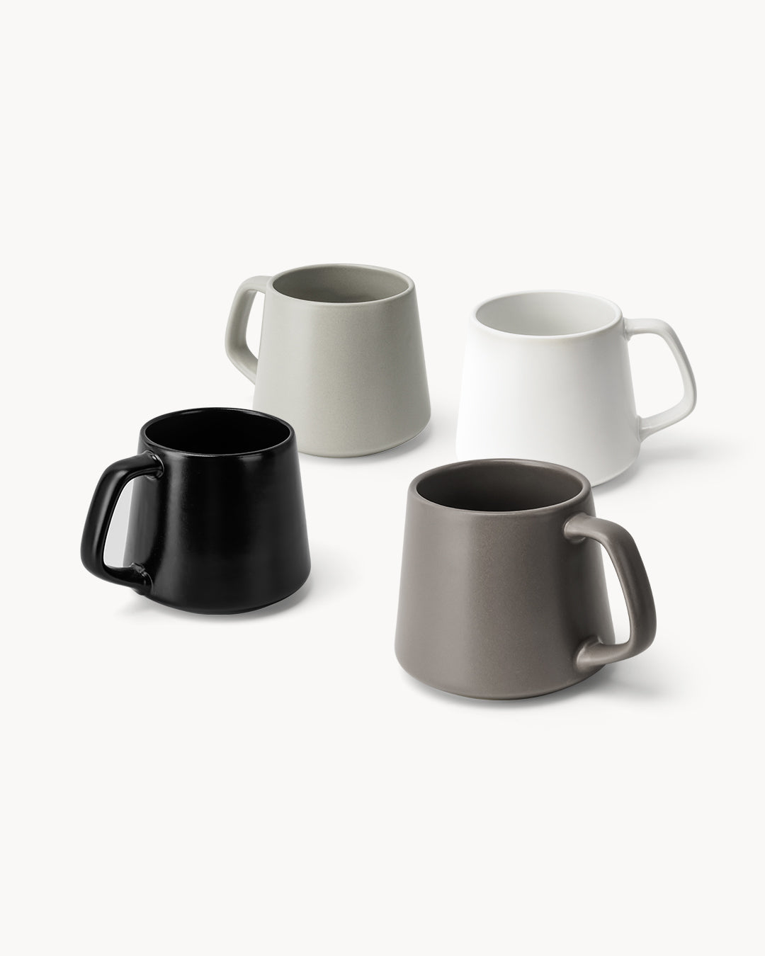 Miamio Kaffeetassen Luxe 4er Set Keramik 420ml
