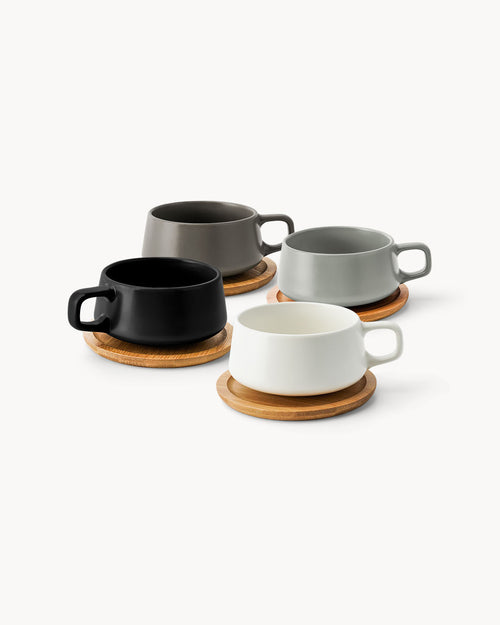 Miamio Teekannen Set Keramik, Tassen und Backformchen Winterzauber Bundle