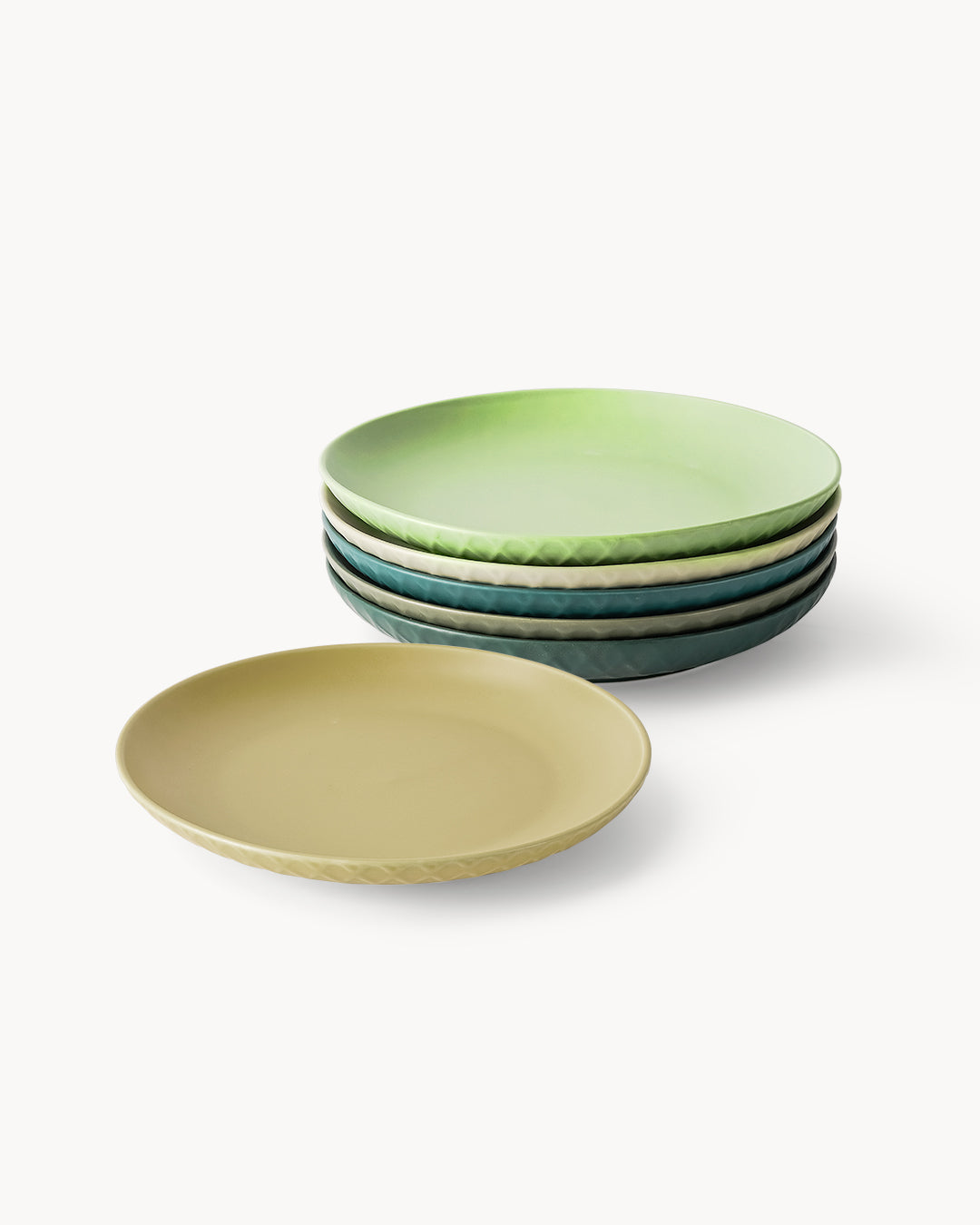 Miamio Teller Set 6er Palmanova Keramik 21-26 cm